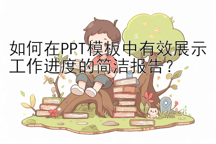 如何在PPT模板中有效展示工作进度的简洁报告？