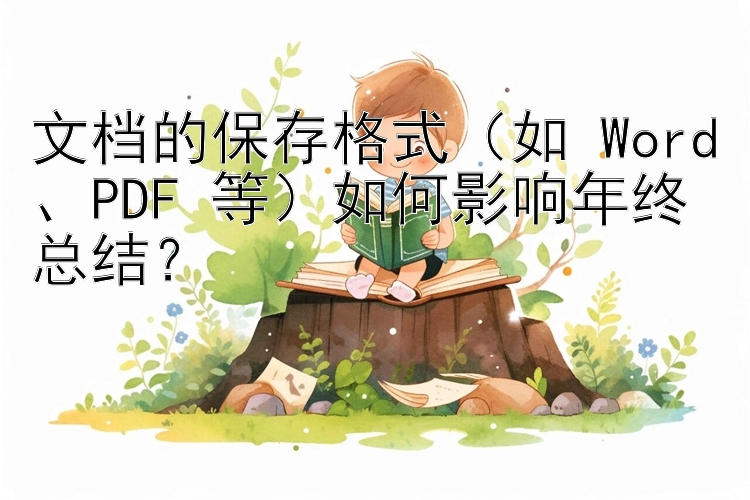 文档的保存格式（如 Word、PDF 等）如何影响年终总结？