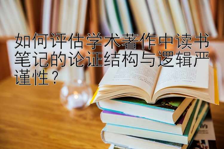 如何评估学术著作中读书笔记的论证结构与逻辑严谨性？